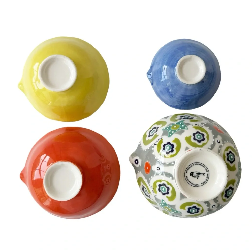 Anthropologie Nesting Ceramic Measuring Cups - Picture 5 of 11